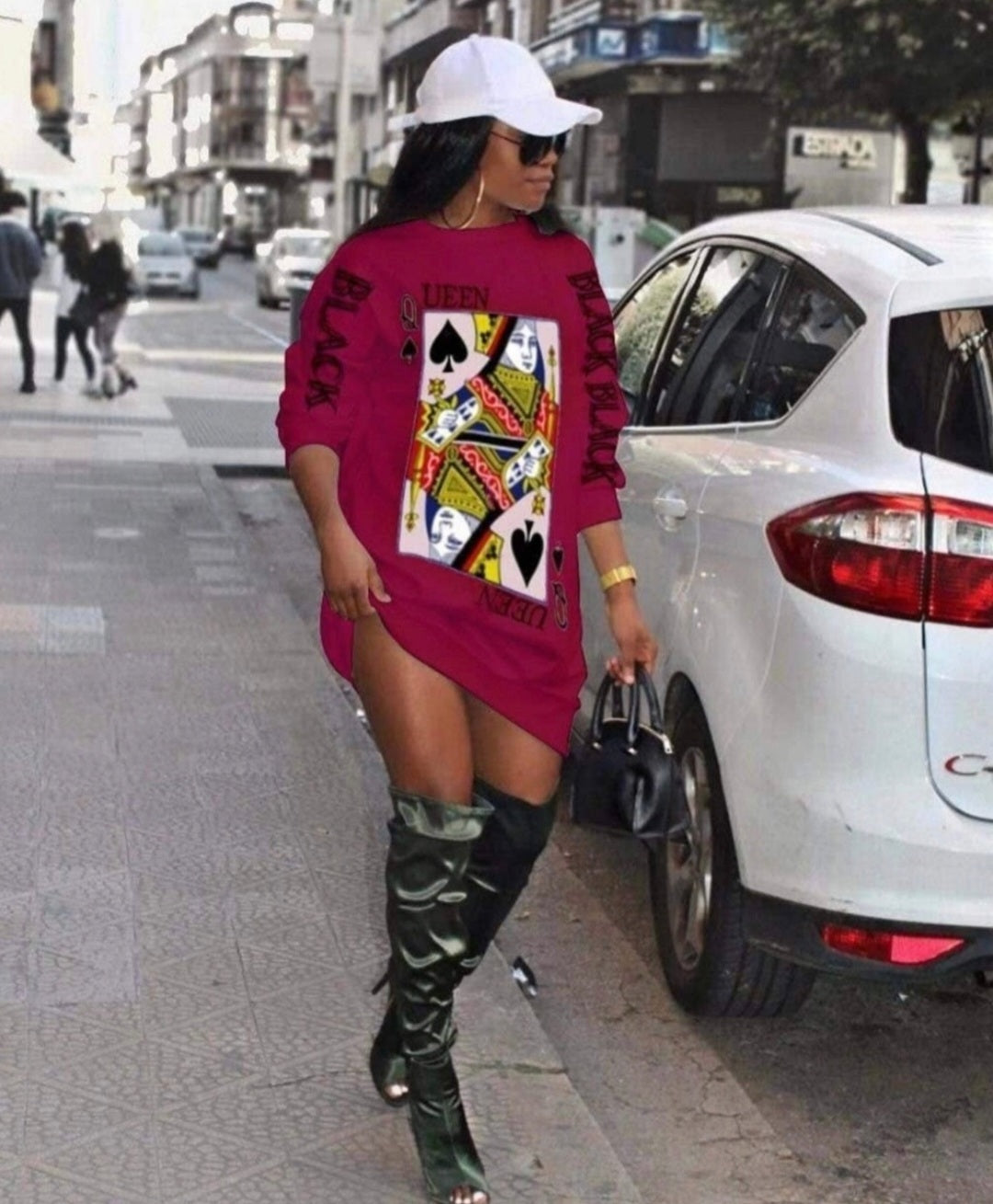 Red Poker Face Dress